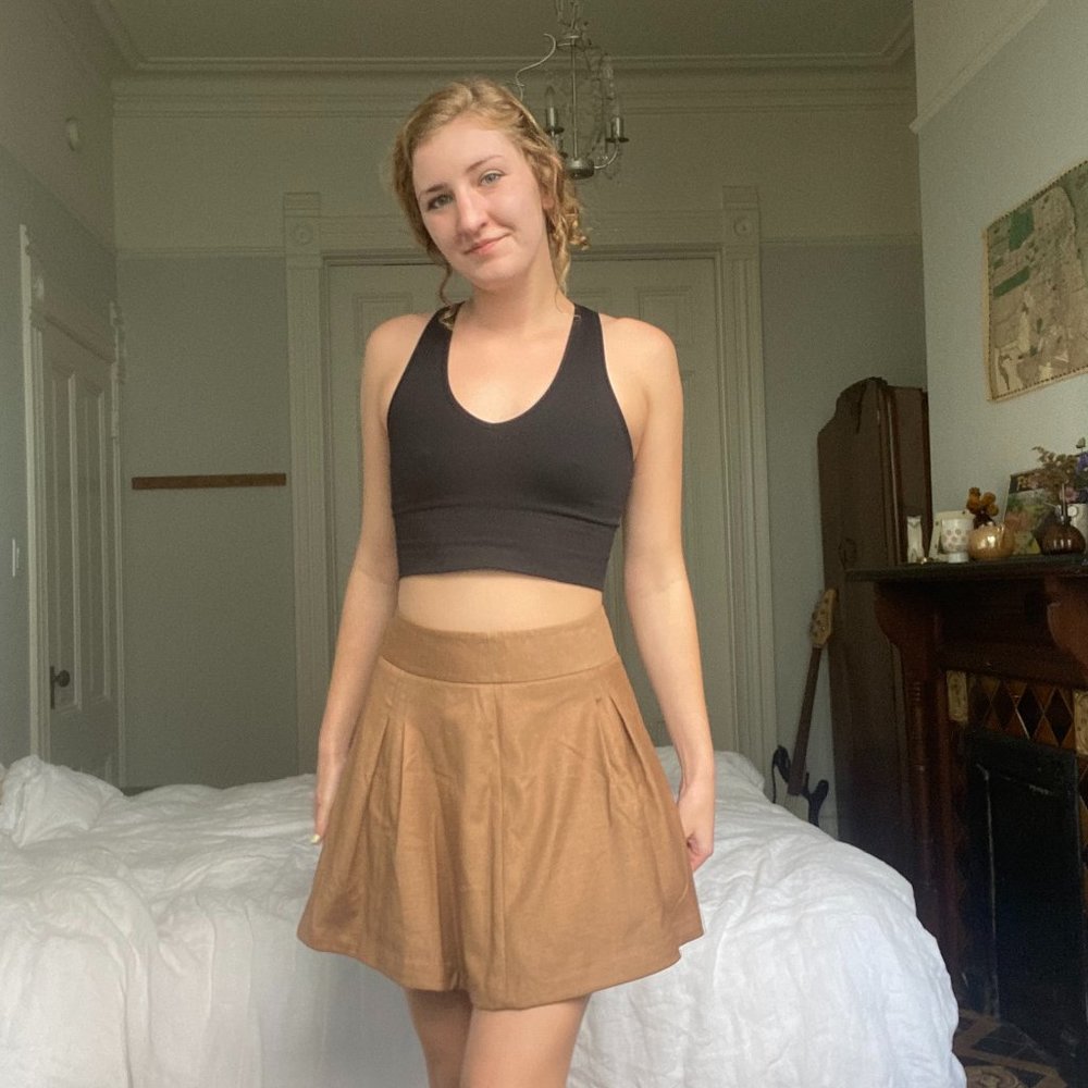 Tan Tennis Skirt Size S